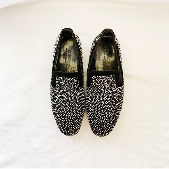 Moretti Black Label Shoes Studded Crystal - Picture 2 of 6